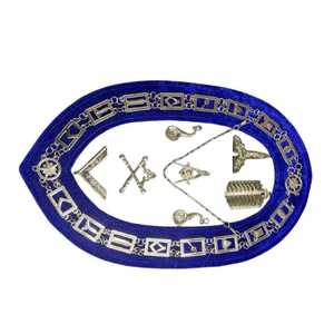 Freemason Regalia Delantal Collar y Guantes Set Premium Masonic Lodge Officer Accesorios Disponibles - Product Image 2