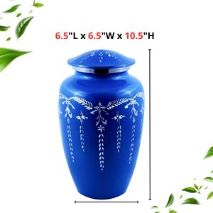 Urna de cremación grabada con diamantes de plata para cenizas de adultos, urna funeraria conmemorativa hecha a mano para cenizas, recuerdo único para los seres queridos. - Product Image 4