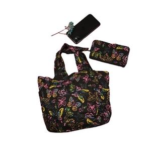 Sac fourre-tout en toile de coton imprimé personnalisé pour femmes, été 2025, avec fermeture éclair, grande capacité, sac de plage - Product Image 4