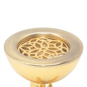 Quemador de Incienso de Lujo Chapado en Oro con Base de Estrella de Mar Fundida, Porta Incienso Decorativo de Metal para Uso en el Hogar - Product Image 5
