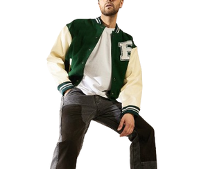 Nouvelle veste de baseball en molleton de coton personnalisée décontractée de qualité supérieure, vestes universitaires, tailles plus grandes, 2024 - Product Image 4