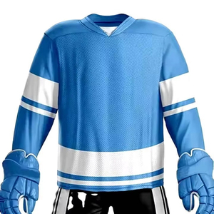 Uniforme de Hockey sobre Hielo para Hombre, Ropa Deportiva Transpirable y Ligera de Poliéster de Alta Calidad, Conjuntos de Uniforme de Hockey sobre Hielo Estilo OEM - Product Image 4