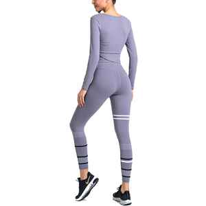 Ensemble de Yoga femme fabriqué au Pakistan en tissu 100% Polyester, séchage rapide, léger, sans couture, pour adultes - Product Image 2