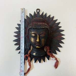 Ciondolo buddista 7 pollici ottone Los Angeles bronzo rame statua scultura buddista - Product Image 6