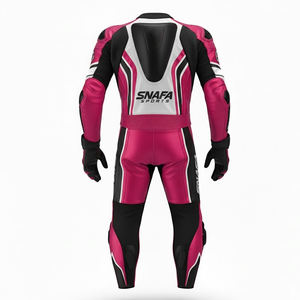 Combinaison de moto en cuir véritable avec logo personnalisé, de haute qualité, vêtements de course automobile de protection, combinaison de moto en cuir - Product Image 2