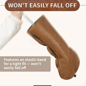 High Quality Waterproof Breathable PU Leather <b>Golf</b> Head Cover Customizable Unisex Design Top Selling - Product Image 5