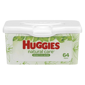 Lingettes pour bébés sensibles aux soins naturels non parfumés Huggies, 1,088 Ct. - Product Image 1