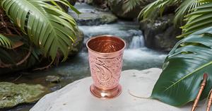 Alta calidad en relieve sublimación en blanco decorativo logotipo personalizado hogar agua vidrio taza bebida cobre vaso taza de café - Product Image 6