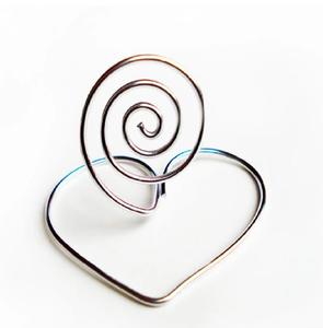 Soporte para tarjetas de hierro y metal dorado, elegante diseño de resorte de mesa, Soporte de alambre minimalista, perfecto para bodas y eventos - Product Image 3