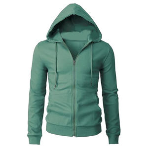 Men <b>Zip</b> up Lightweight Long Sleeve Slim Fit 100% Cotton Thermal <b>Hoodies</b> With <b>Pockets</b> Warm Winter Season Wear Fashionable <b>Hoodies</b> - Product Image 1