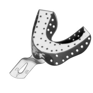 Plateau d'empreintes dentaires professionnel de haute qualité Seaux d'empreintes réflexes anti-bâillon Assiettes et plats à motif ovale - Product Image 1