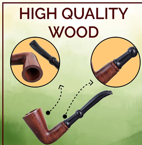 Narguilé en bois personnalisé fait à la main durable Pipe à tabac indien Pipe en bois naturel Pipe au prix de gros bon marché - Product Image 2