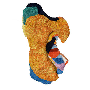 Jaipur Rugs US <b>Wall</b> Art & Tapestry Red & Orange Wool & Bamboo Silk Abstract Pattern Installation for <b>Wall</b> <b>Decor</b> - Product Image 1