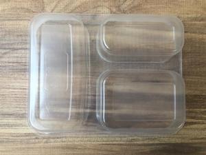 ที่มีคุณภาพสูงขายร้อนที่แข็งแกร่งทิ้ง3แบ่งฟิล์ม-Coverable PP กล่องบรรจุภัณฑ์พลาสติกสดและแช่แข็งอาหารปิดผนึกถาด - Product Image 6
