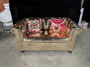 Housse de coussin brodée indienne en coton, housse de coussin décorative pour mariage, fête, décoration de la maison, ensemble de housses de coussin carrées - Product Image 2