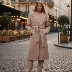 Manteaux pour femmes Nouveau style Automne Hiver Personnalisé Épais Chaud Double boutonnage Casual Long Manteau en laine pour femmes - Product Image 5