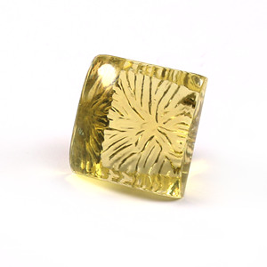 Chất Lượng Cao Tay Khắc Chanh Tự Nhiên Thạch Anh Đẹp Loose Đá Quý Trong Số Lượng Lớn Màu Vàng Hình Bầu Dục Cắt Hình Vuông Cho Đồ Trang Sức - Product Image 3