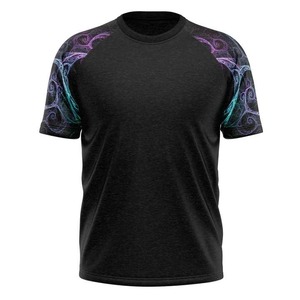 Camiseta extragrande de algodón 100% de calidad superior con impresión gráfica personalizada, impresión sublimada, etiqueta personalizada y logotipo, tela transpirable - Product Image 3