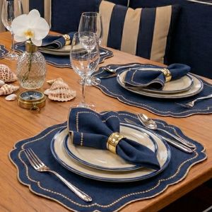 Ensemble de sets de table et de serviettes brodés Saultlink Royale pour mariages, hôtels, vente en gros OEM - Product Image 4