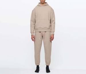 เสื้อมีฮู้ดและเสื้อกันหนาวของผู้ชายชุดวิ่งกางเกงคาร์โก้กางเกงวอร์มใส่ได้ทั้งชายและหญิงชุด2ชิ้นขายส่ง - Product Image 1