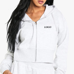 Sweat-shirt décontracté moderne pour femmes, entretien facile, mode quotidienne, fermeture éclair, design de haute qualité pour les commandes en gros, manches longues - Product Image 1