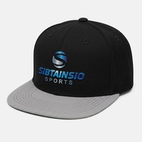 Casquette Trucker Snapback 5 Panneaux Personnalisable avec Logo Brodé OEM – Design sur Mesure Noir et Gris