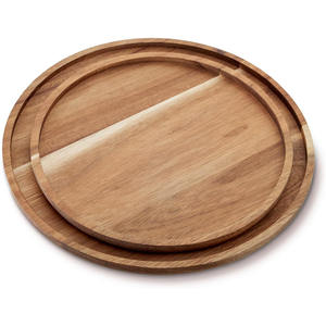 Plateau en bois circulaire du meilleur fournisseur plateaux en bois ronds naturels avec la haute qualité et le prix bon marché - Product Image 2