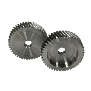 Carbon Alloy Stainless Steel Custom Design Milled Bore Threaded Gear Wheel Cogwheels