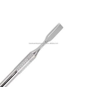 Empujador de Cutículas de Doble Punta con Cabeza Biselada, Lima de Uñas de Acero Inoxidable, Herramienta de Manicura, Reutilizable, para Limpieza de Uñas, Personalizable - Product Image 2