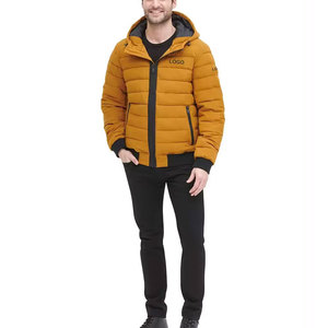 Chaqueta de Plumón Personalizada con Servicio OEM, Cortavientos, con Cremallera, para Hombre, Corte Regular, Gruesa, Suave, de Alta Calidad, Transpirable, Nueva Llegada - Product Image 1