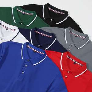 Nouveau polo pour hommes de Style professionnel pour l'été à la mode à manches courtes hauts Logo personnalisé motif imprimé ODM vêtements en tissu - Product Image 1