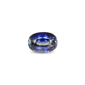 Zafiro bicolor de 4.95 quilates (Pitambari) facetado radiante, piedra suelta, topacio azul real con material de ópalo azul - Product Image 1