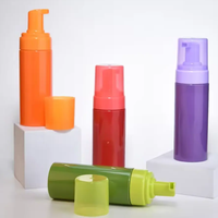 Vente en gros de bouteilles moussantes en plastique PET personnalisées 100ml 150ml 200ml bouteille en mousse avec pompe à mousse nettoyant pour le visage rechargeable articles chauds