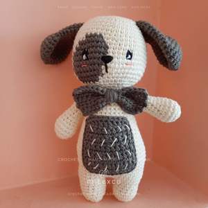 Muñeco de cachorro de ganchillo, juguete de peluche de perro Amigurumi hecho a mano | Regalo de animales de peluche para niños y amantes de las mascotas - Product Image 2