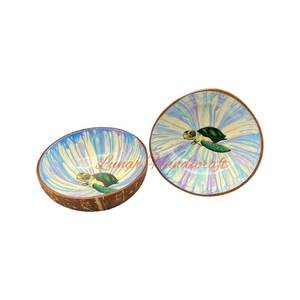 Venta al por mayor cuencos de cáscara de coco hechos a mano ecológicos personalizados naturales y de exportación listos a granel - Product Image 3