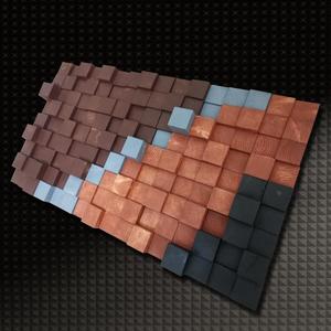 Tulip Wood <b>Mosaic</b> <b>Wall</b> <b>Art</b> Elegant Wooden <b>Wall</b> Decorative Sign - Product Image 1
