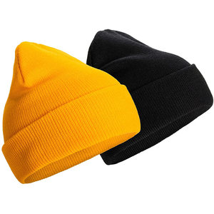 Bonnet en acrylique unisexe sur mesure de haute qualité avec patch personnalisé Logo vêtements d'hiver en gros bonnets Jacquard tendance unis - Product Image 4