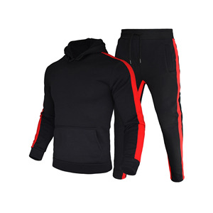 Chándal de algodón 100% de alta calidad personalizado, conjunto de chándal para correr, chándal con cremallera completa para hombre - Product Image 2