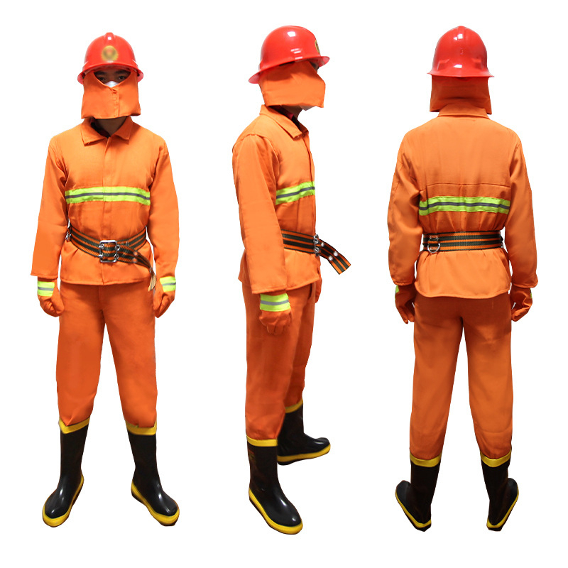 OEM Custom Flame-Retardant Firefighter Suit High-Level Fire Protection Training Forest Fire Made Aramid Fireman Uniforms