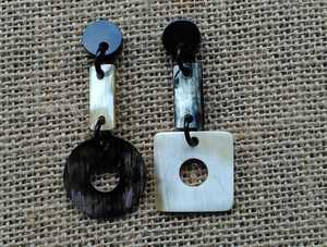 Hermosos pendientes de cuerno de búfalo, joyería de diseño único y de alta calidad para niñas y ocasiones de boda - Product Image 2