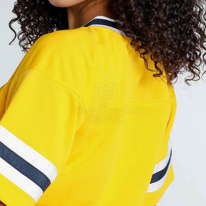 Top Deportivo Corto de Fútbol Americano para Mujer, Manga Corta, 100% Poliéster, Transpirable, Ecológico, Personalizable - Product Image 5