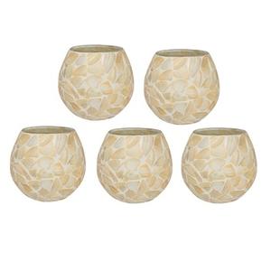 Nouvel arrivage support de bougie en mosaïque bleue, en vrac, promotion, meilleur Design de décoration intérieure - Product Image 6