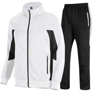 Customized 100% Polyester Men's Sports Wear Luxury Casual XL Fitted Tracksuit Soccer Training <b>Jacket</b> for Winter Gym Use - Product Image 2