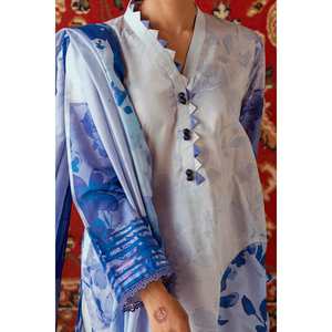 Ensemble de 3 pièces non cousues en tissu imprimé SD-52018 avec décoration boutonnée - Product Image 3