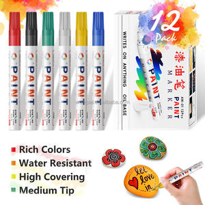 Juego de Marcadores Permanentes Personalizados de 24 Colores, Punta Redonda, Marcador para CD/DVD, Resistente al Agua, para Hogar y Oficina, Marcador Permanente para Pintar - Product Image 4