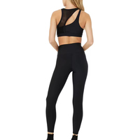 LVD127 Nouveauté 2025 Ensemble de sport 1 pièce uni pour femme, pour gym, fitness et yoga, avec soutien-gorge à bretelles sans couture, haute élasticité, imperméable et froncé à l'avant