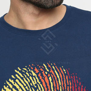 T-shirt imprimé pour homme en grande taille, couleur unie - Polyester/coton, respirant, séchage rapide, écologique, vêtement décontracté d'été - Product Image 6