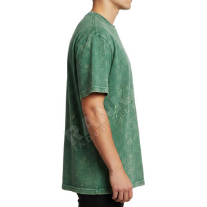 T-shirts pour hommes délavés à l'acide, design haut de gamme, avec logo personnalisé, Nouveauté 2026, Nouveaux arrivages pour hommes, T-shirts délavés à l'acide - Product Image 4