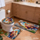 Custom Printed <b>Mat</b> <b>Bathroom</b> Rug <b>Set</b> for <b>Bathroom</b> Non-Slip Shower Curtain Bath <b>Mat</b> - Product Image 5