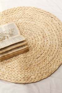 Venta al por mayor de alfombras redondas de jacinto de agua alfombra alfombrilla para sala de estar dormitorio hecho por vietnamita FBA Amazon - Product Image 3